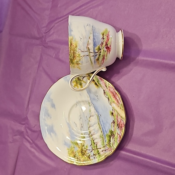 "Cliffs of Dover" double-warrant cup and saucer by Paragon. - Picture 5 of 8